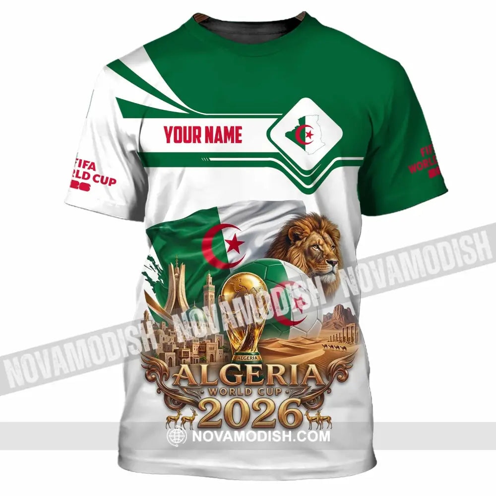 Unisex Shirt - Custom Algeria World Cup 2026 Shirt - T-Shirt / S - T-shirt