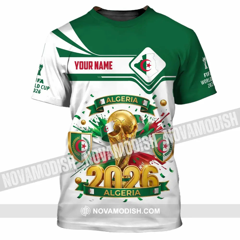 Unisex Shirt - Custom Algeria World Cup 2026 Shirt - T-Shirt / S - T-shirt