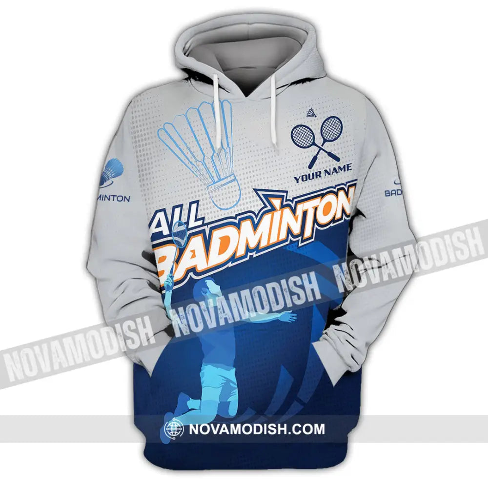 Unisex Shirt - Custom All Badminton 3D Shirt Hoodie / S T-shirt