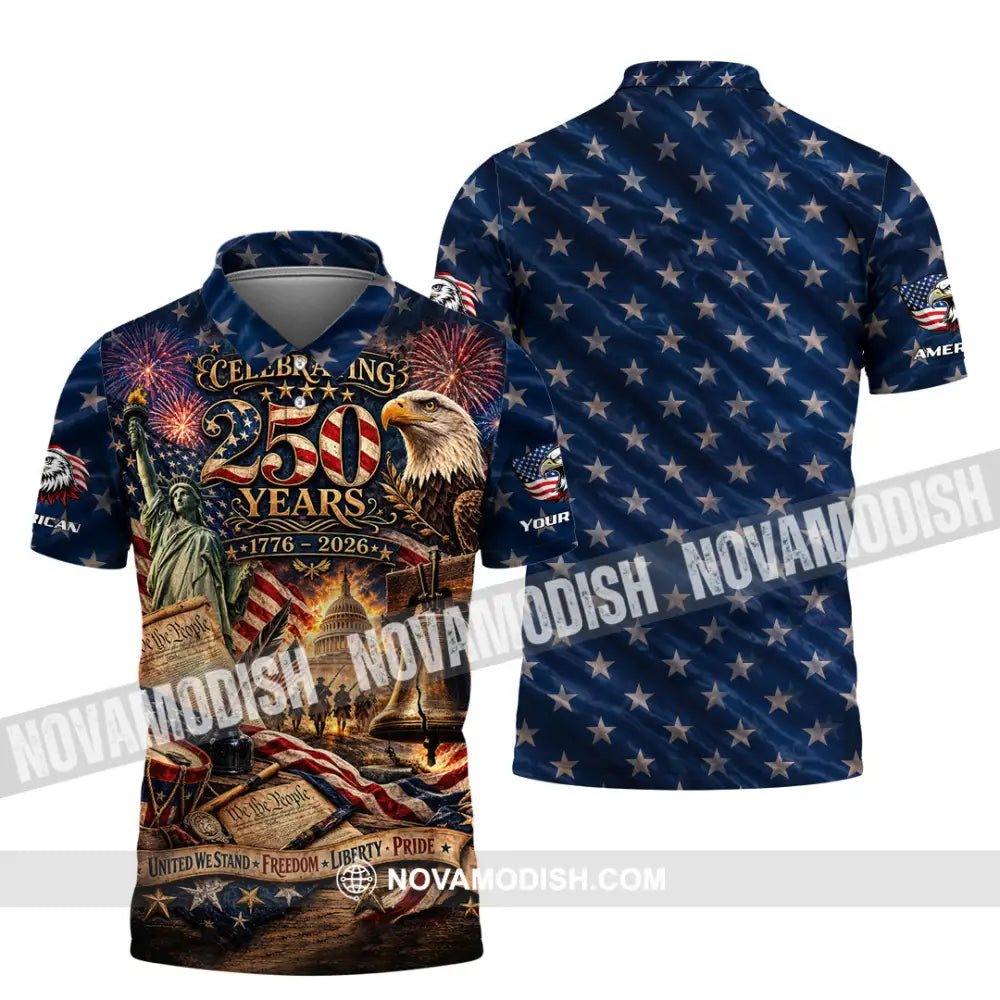 Unisex Shirt - Custom America 250 Years Shirt - Polo Shirt / S - T-shirt