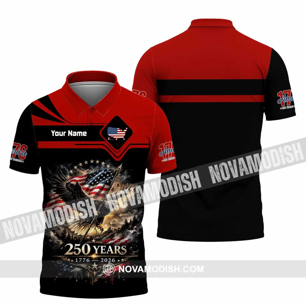 Unisex Shirt - Custom America 250 Years Shirt - Polo Shirt / S - T-shirt