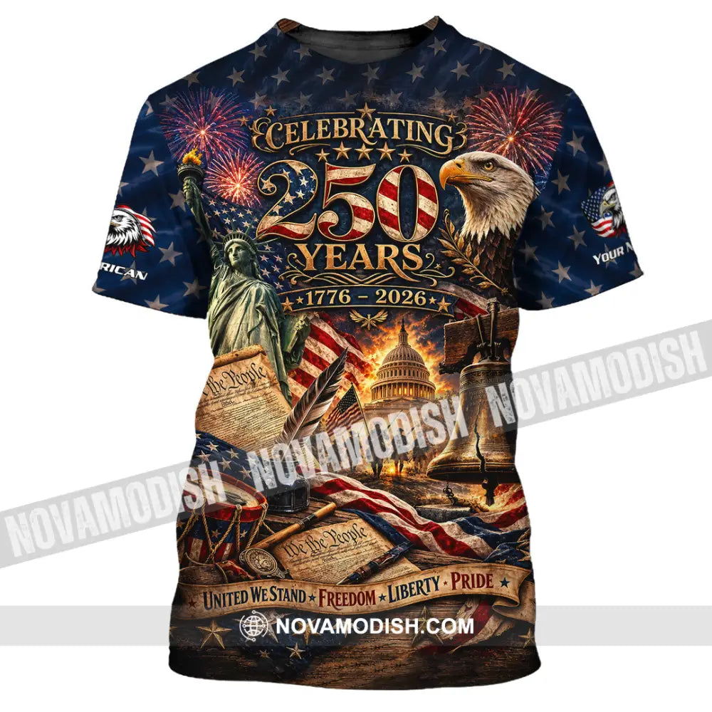 Unisex Shirt - Custom America 250 Years Shirt - T-Shirt / S - T-shirt