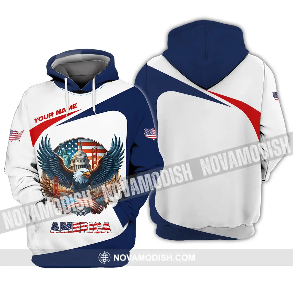 Unisex Shirt - Custom America 3D Shirt Hoodie / S T-shirt