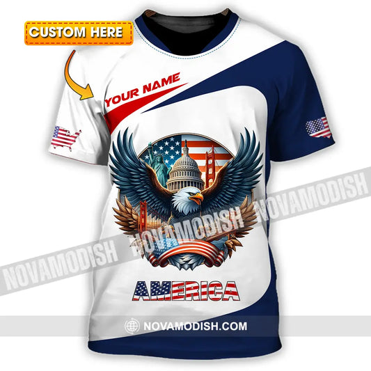 Unisex Shirt - Custom America 3D Shirt T-shirt
