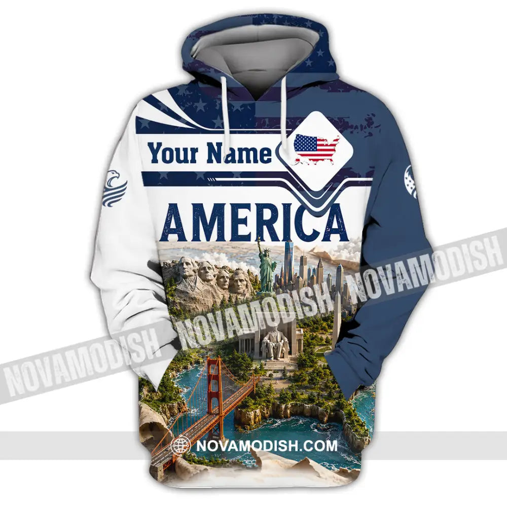 Unisex Shirt - Custom America Shirt - Hoodie / S - T-shirt