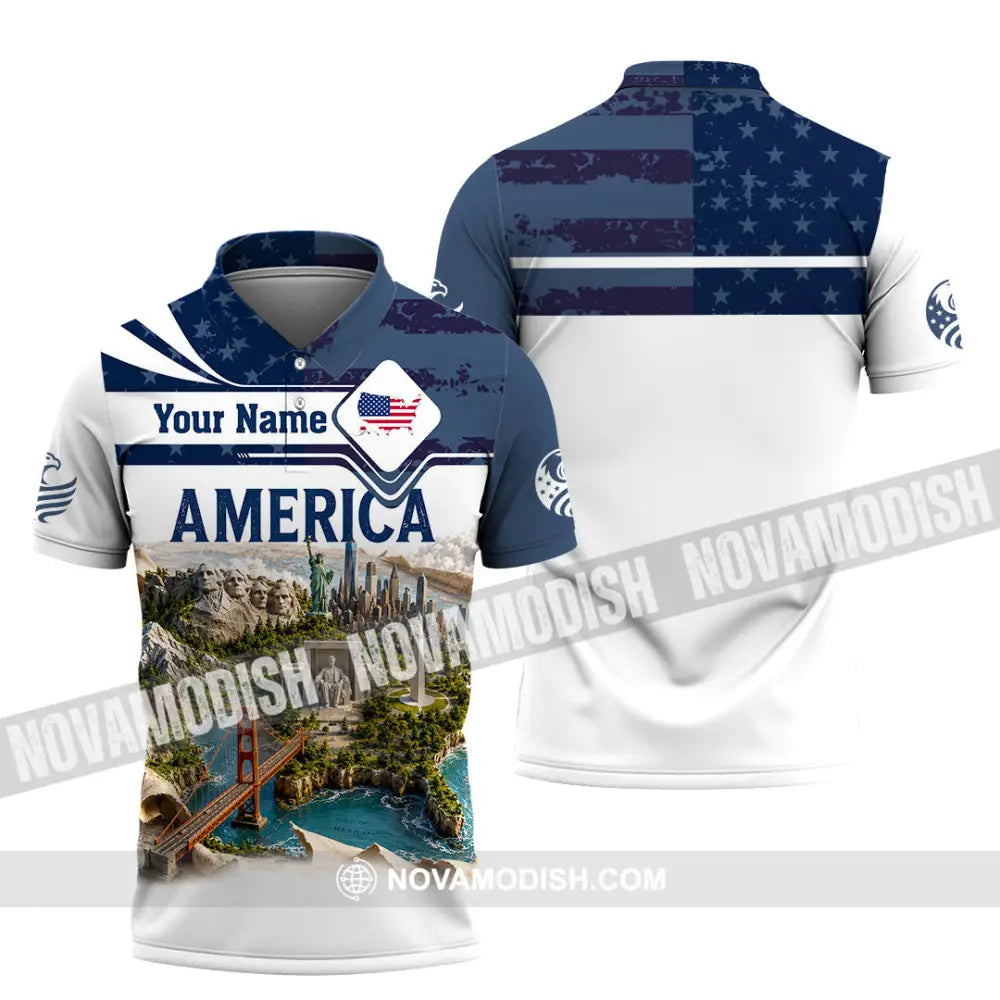 Unisex Shirt - Custom America Shirt - Polo Shirt / S - T-shirt