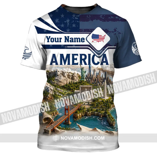 Unisex Shirt - Custom America Shirt - T-Shirt / S - T-shirt