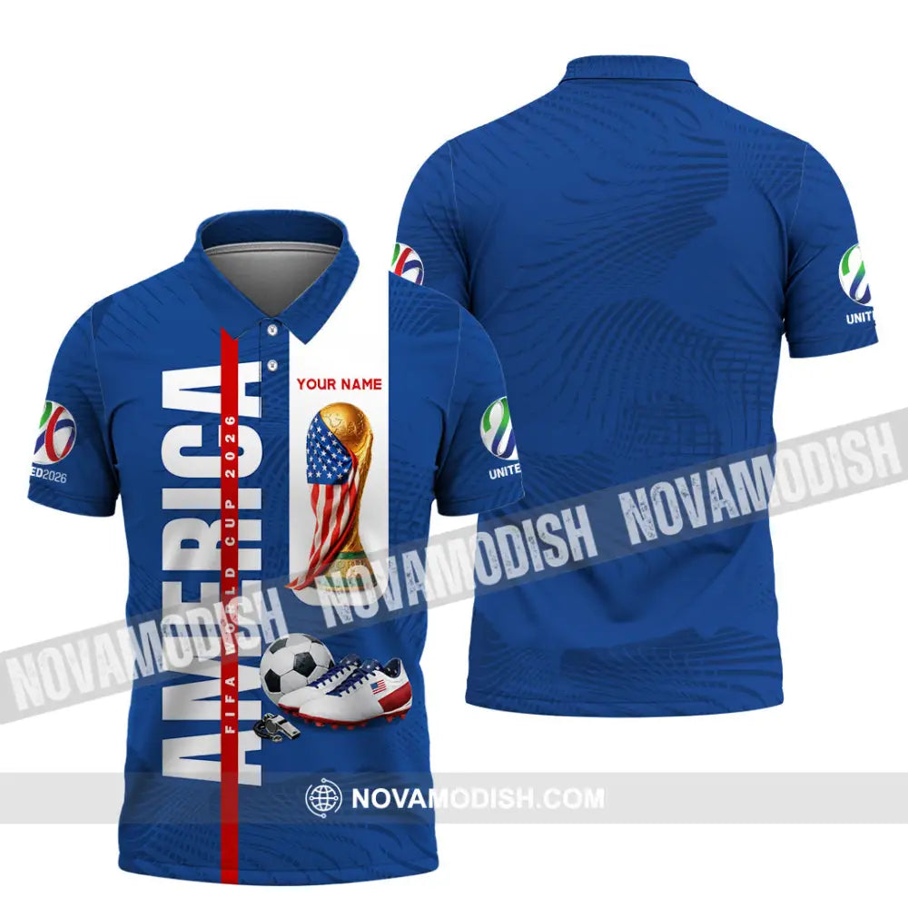 Unisex Shirt - Custom America World Cup 2026 3D Shirt Polo Shirt / S T-shirt