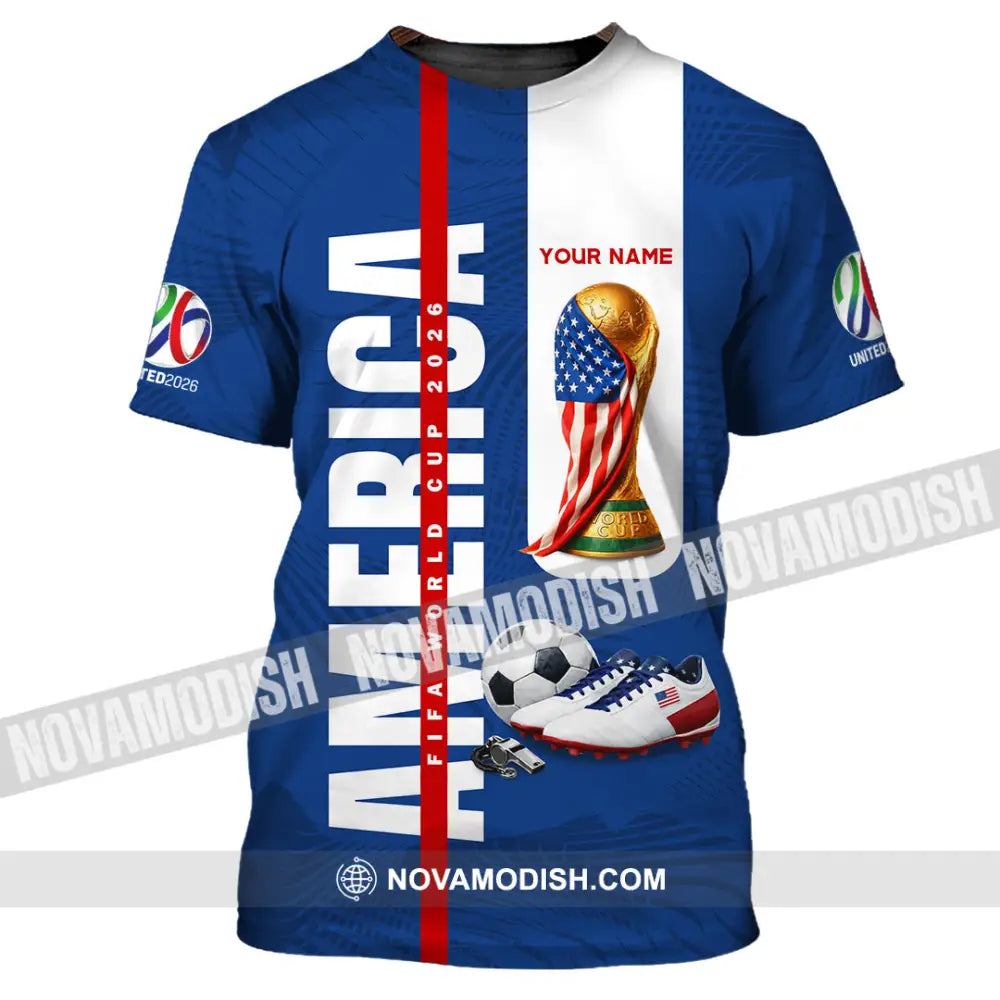Unisex Shirt - Custom America World Cup 2026 3D Shirt T-Shirt / S T-shirt