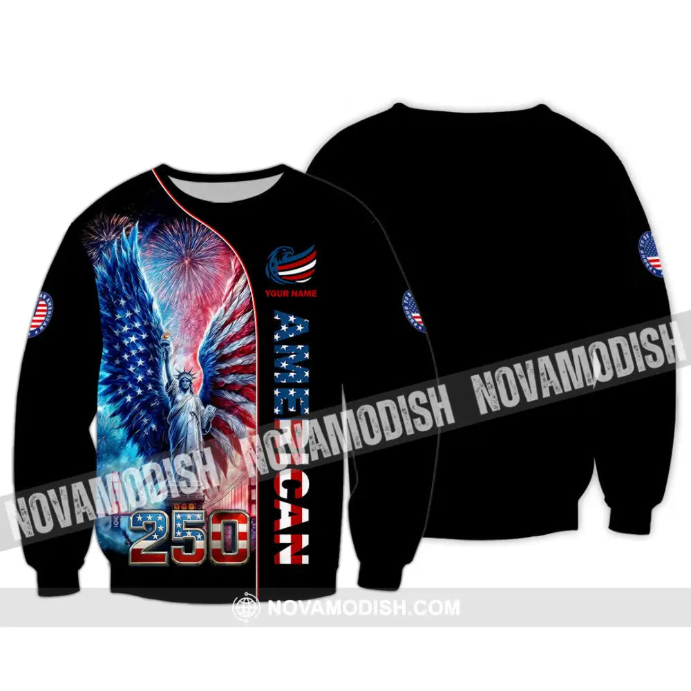 Unisex Shirt - Custom American 250 3D Shirt Long Sleeve / S T-shirt