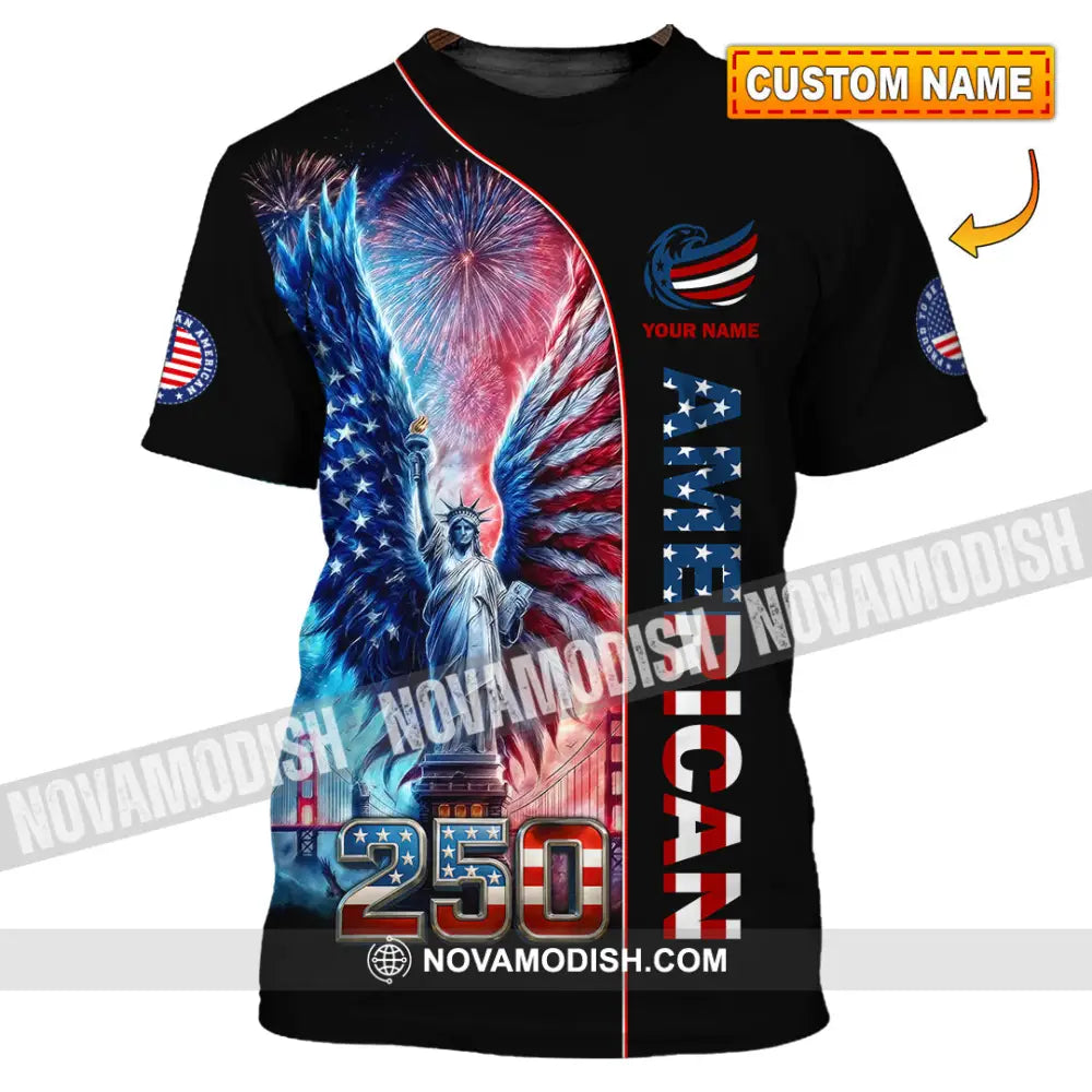 Unisex Shirt - Custom American 250 3D Shirt T-shirt