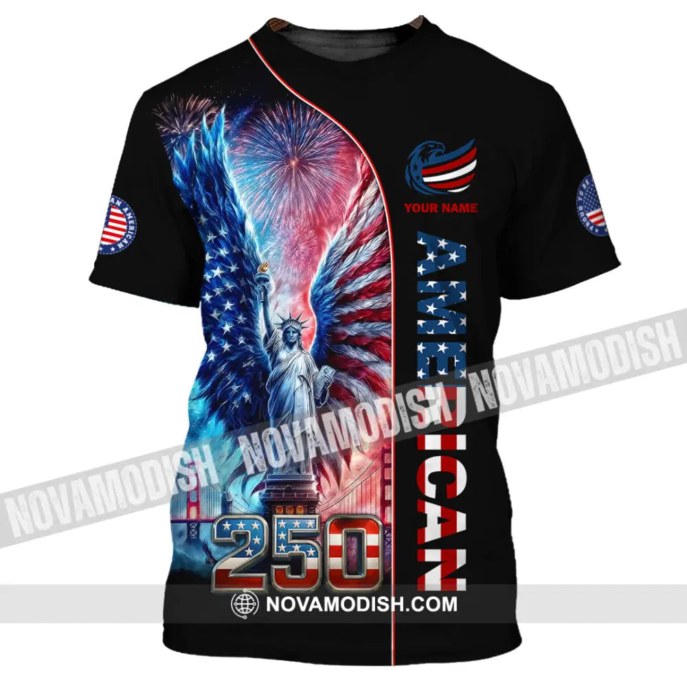 Unisex Shirt - Custom American 250 3D Shirt T-Shirt / S T-shirt