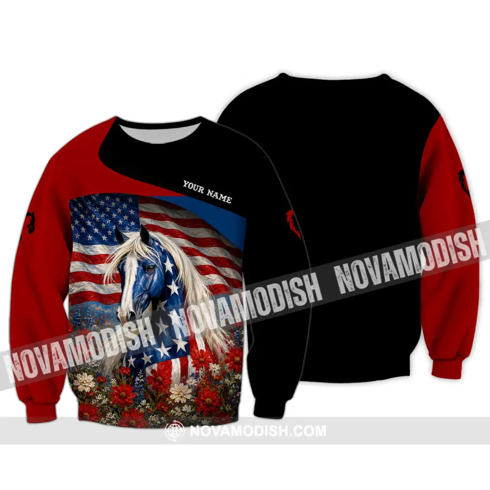 Unisex Shirt - Custom American Shirt - Long Sleeve / S - T-shirt
