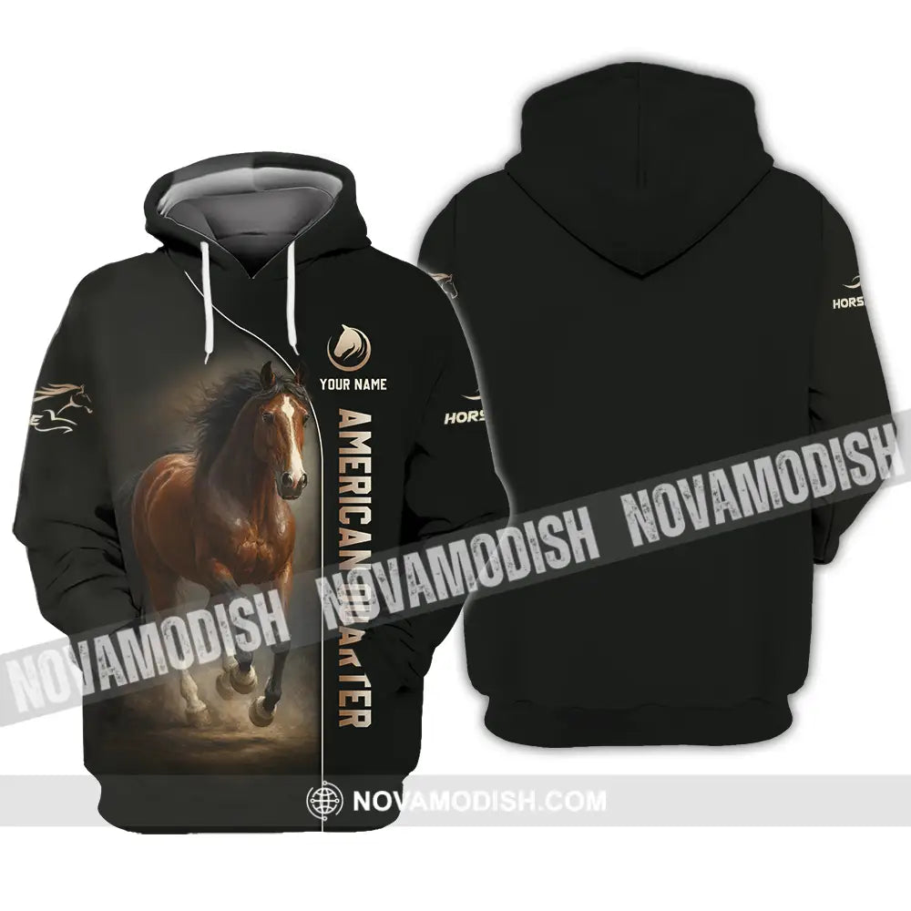 Unisex Shirt - Custom American Quarter Horse Shirt Hoodie / S T-shirt