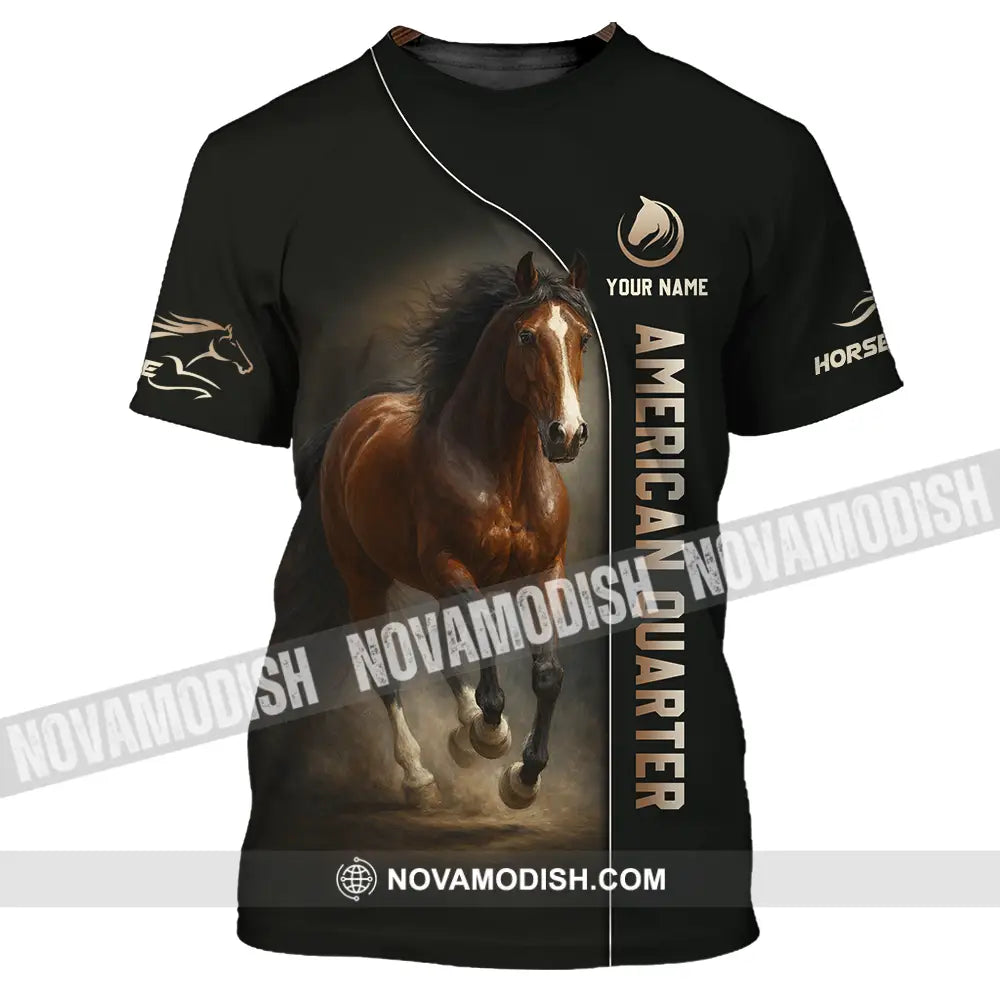 Unisex Shirt - Custom American Quarter Horse Shirt T-Shirt / S T-shirt