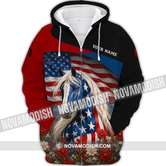 Unisex Shirt - Custom American Shirt - Zipper Hoodie / S - T-shirt