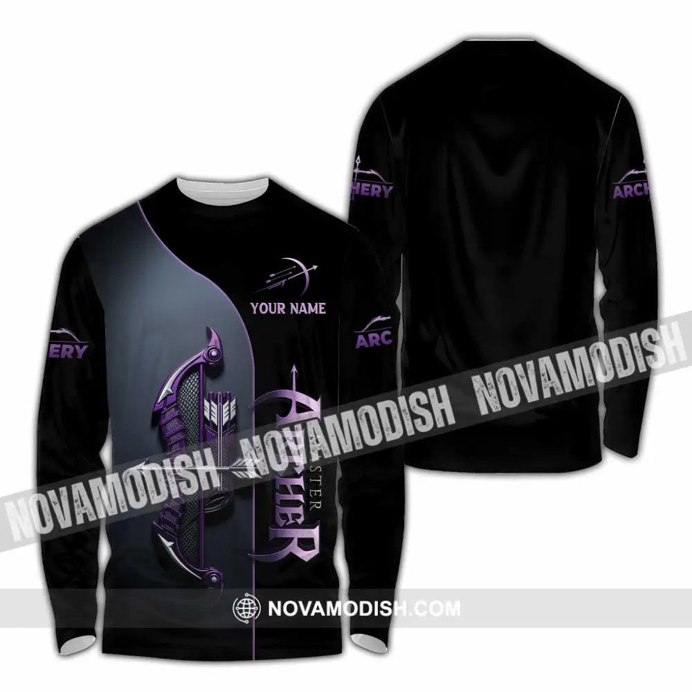 Unisex Shirt - Custom Archer 3D Shirt Long Sleeve Polo / S T-shirt