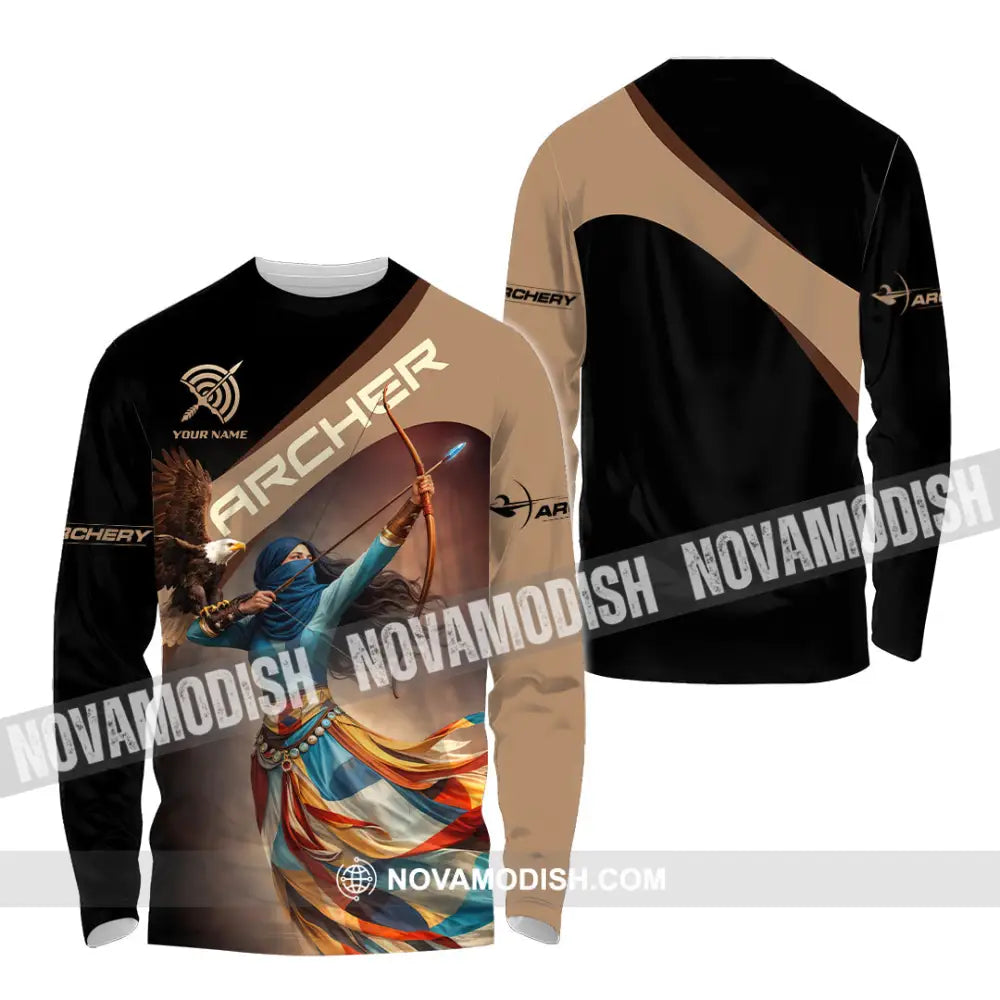 Unisex Shirt - Custom Archer 3D Shirt Long Sleeve Shirt / S T-shirt
