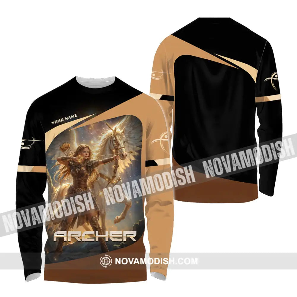 Unisex Shirt - Custom Archer 3D Shirt Long Sleeve Shirt / S T-shirt
