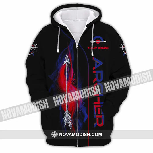 Unisex Shirt - Custom Archer 3D Shirt Zipper Hoodie / S T-shirt