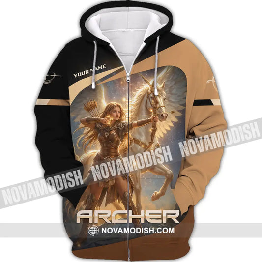 Unisex Shirt - Custom Archer 3D Shirt Zipper Hoodie / S T-shirt