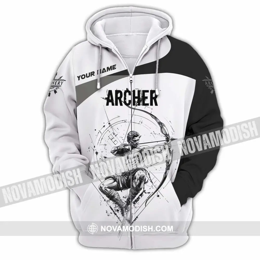 Unisex Shirt - Custom Archer Shirt Zipper Hoodie / S T-shirt