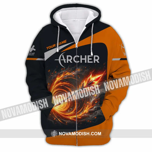 Unisex Shirt - Custom Archer Shirt Zipper Hoodie / S T-shirt