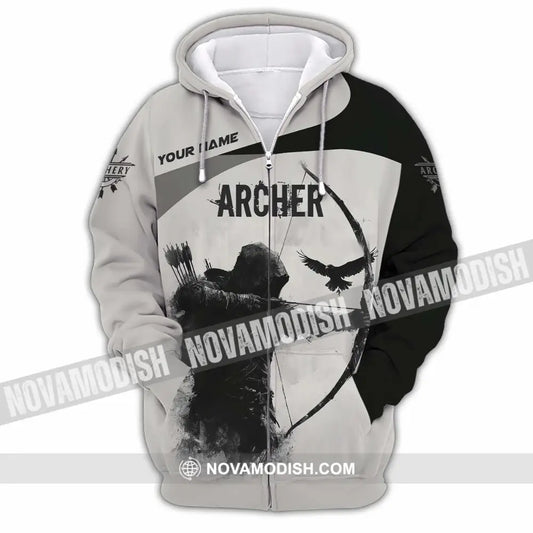 Unisex Shirt - Custom Archer Shirt Zipper Hoodie / S T-shirt