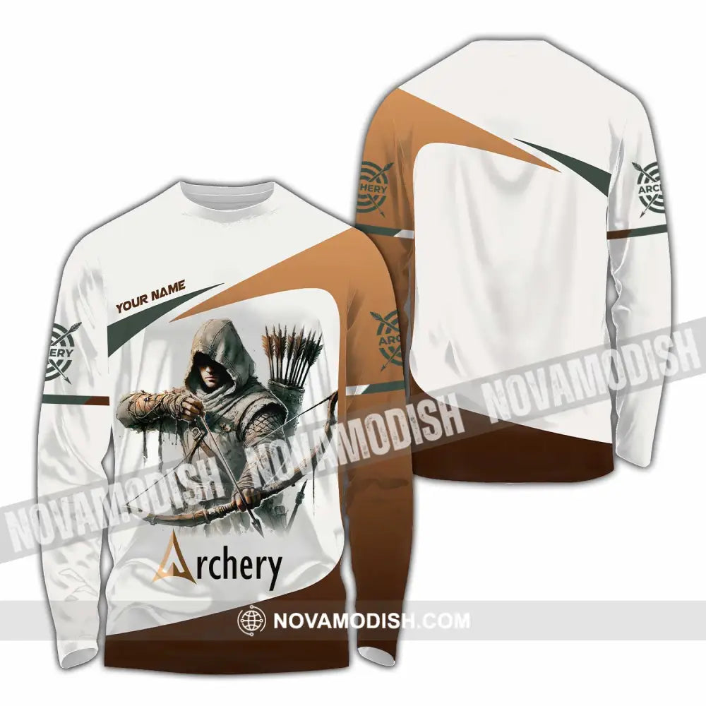 Unisex Shirt - Custom Archery 3D Shirt Long Sleeve Shirt / S T-shirt
