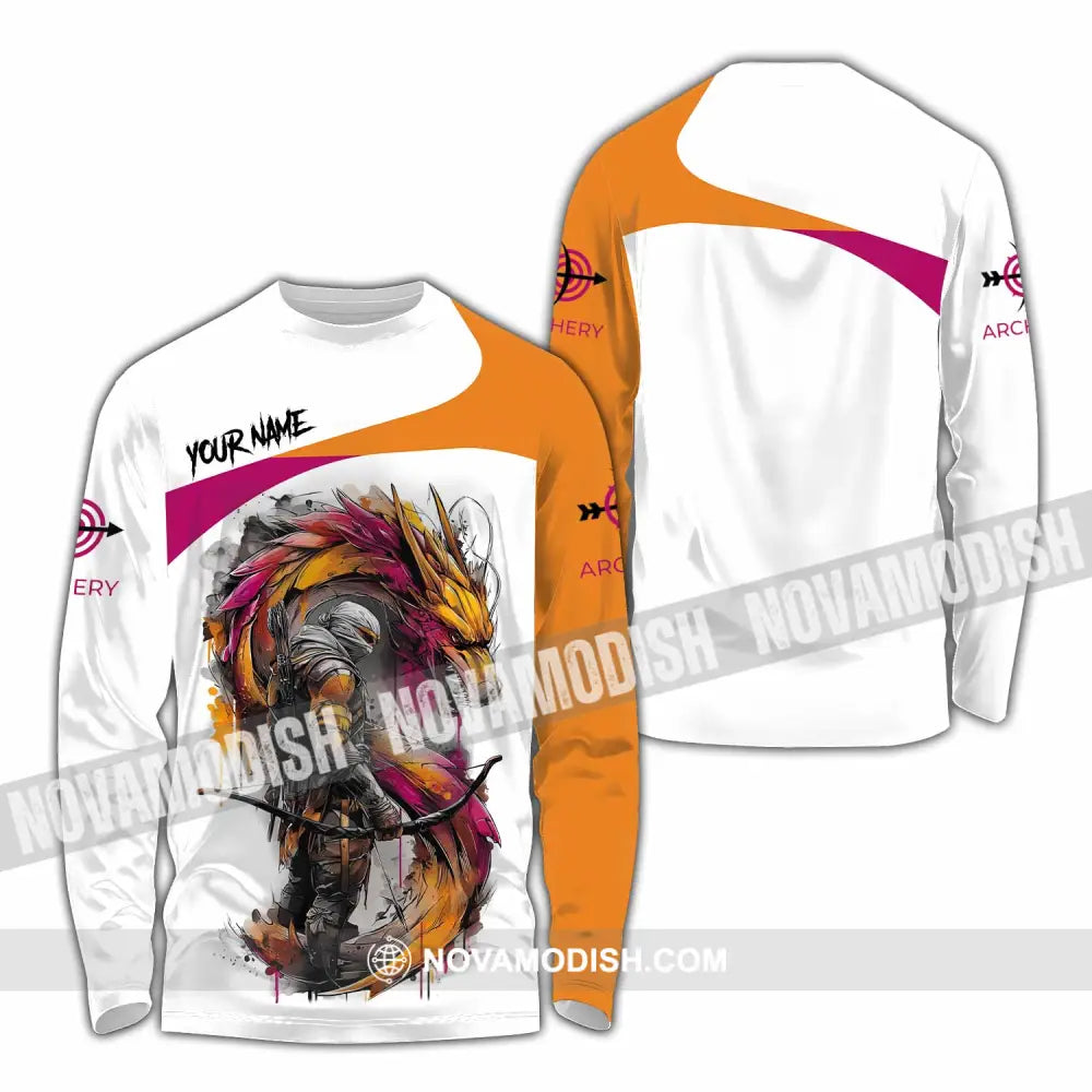 Unisex Shirt - Custom Archery 3D Shirt Long Sleeve Shirt / S T-shirt