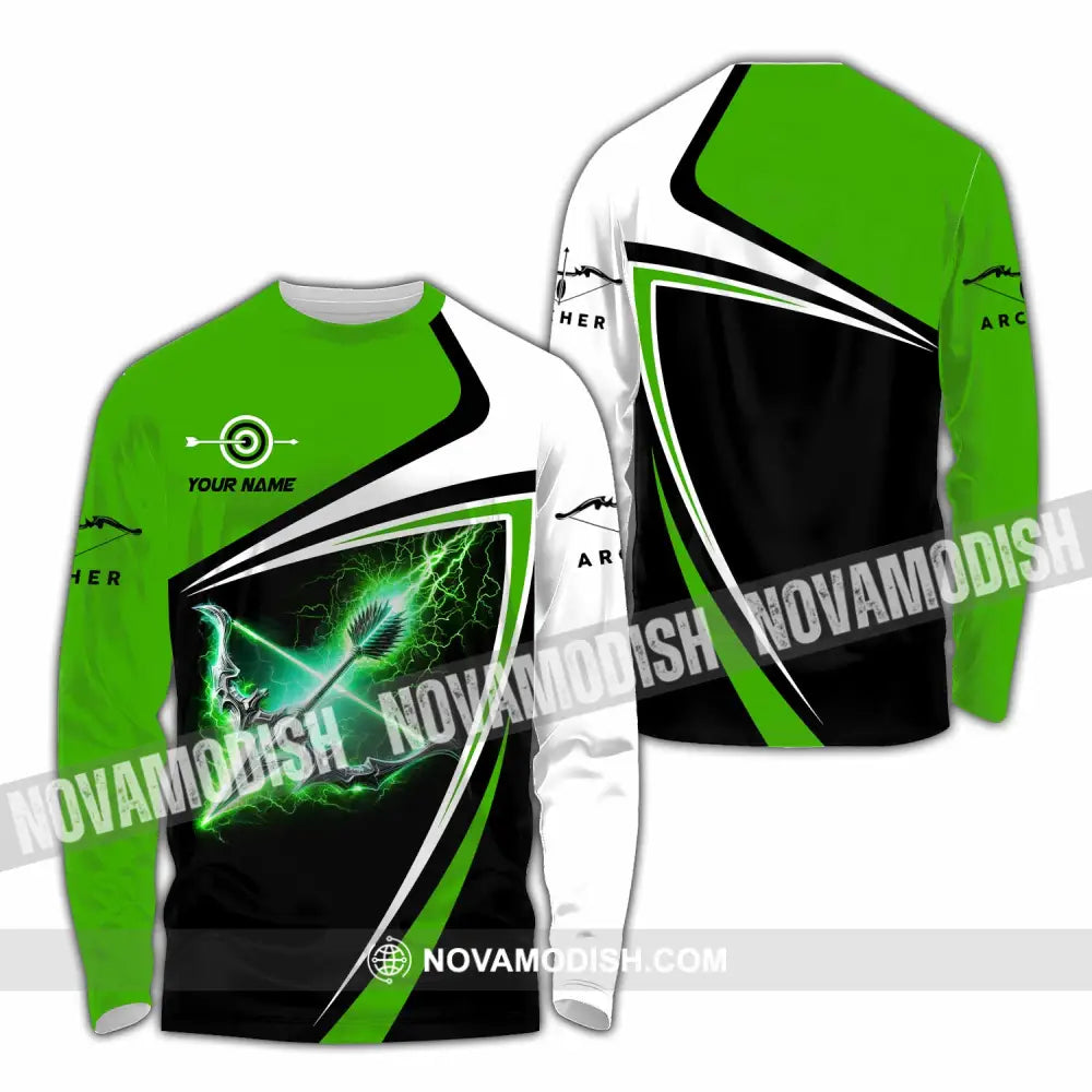 Unisex Shirt - Custom Archery 3D Shirt Long Sleeve Shirt / S T-shirt