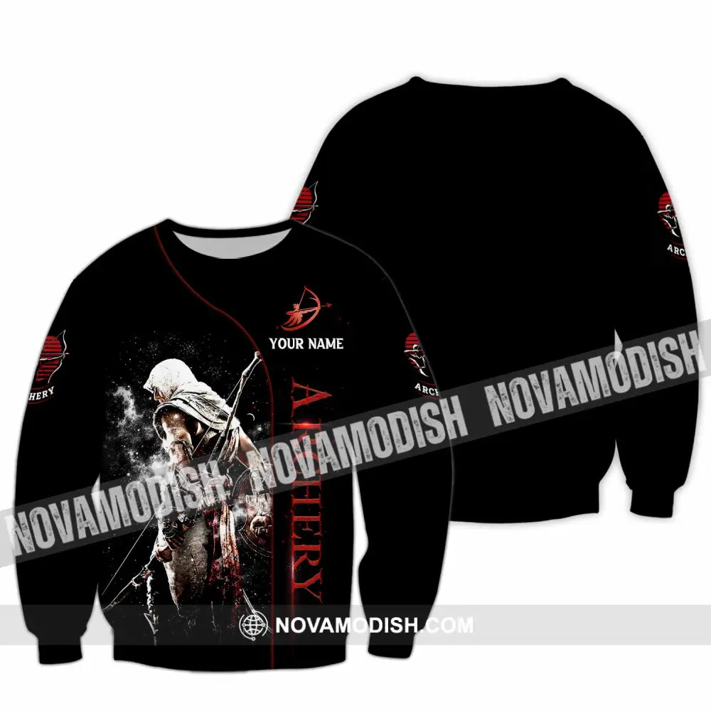 Unisex Shirt - Custom Archery 3D Shirt Long Sleeve / S T-shirt