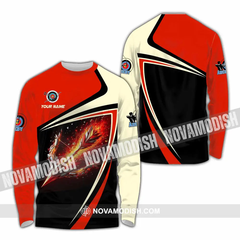 Unisex Shirt - Custom Archery 3D Shirt Long Sleeve Shirt / S T-shirt