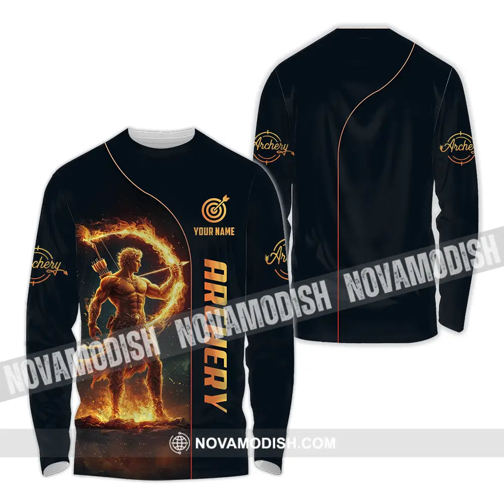 Unisex Shirt - Custom Archery 3D Shirt Long Sleeve Shirt / S T-shirt