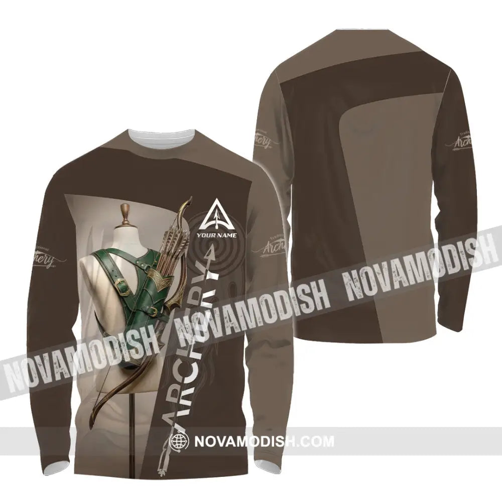 Unisex Shirt - Custom Archery 3D Shirt Long Sleeve Shirt / S T-shirt