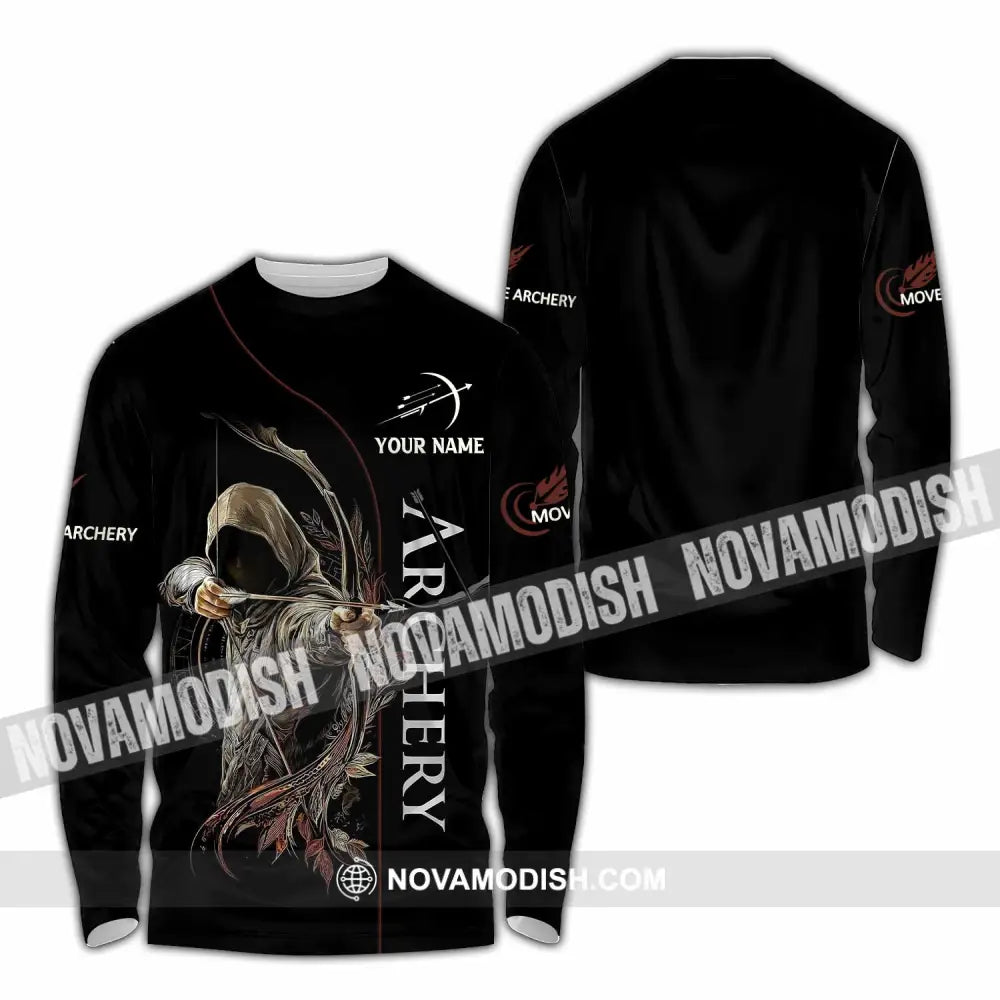 Unisex Shirt - Custom Archery 3D Shirt Long Sleeve Shirt / S T-shirt