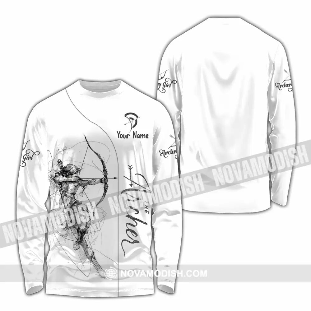Unisex Shirt - Custom Archery 3D Shirt Long Sleeve Shirt / S T-shirt
