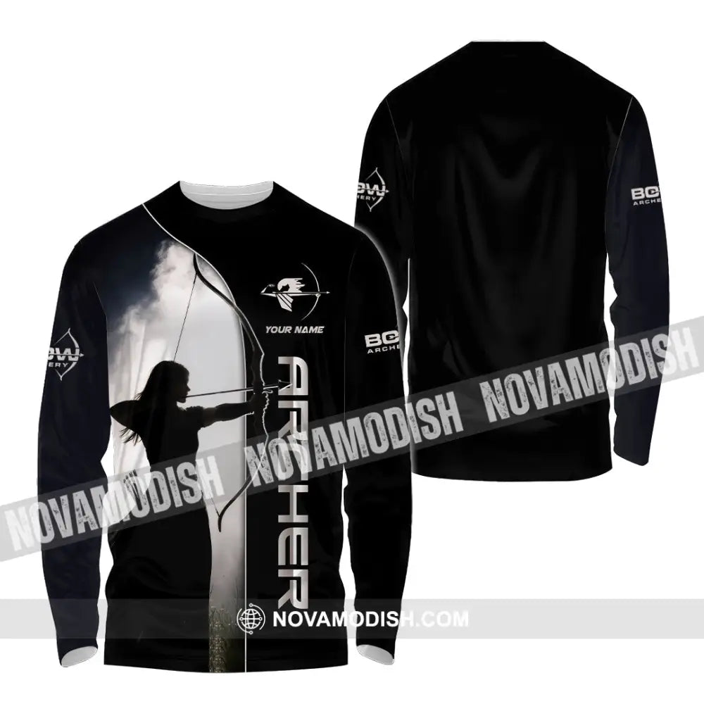Unisex Shirt - Custom Archery 3D Shirt Long Sleeve Shirt / S T-shirt