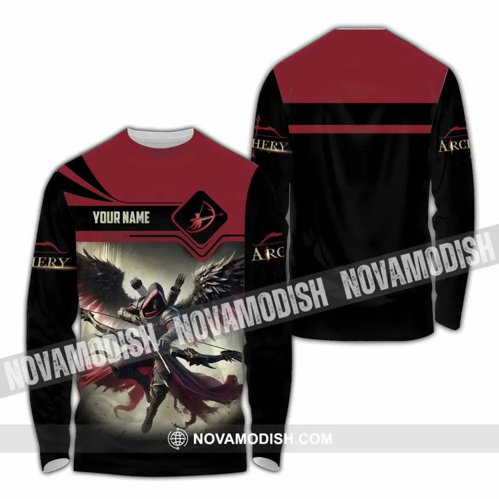 Unisex Shirt - Custom Archery 3D Shirt Long Sleeve Shirt / S T-shirt