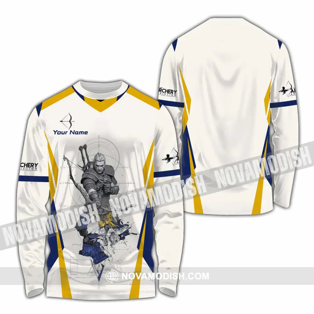 Unisex Shirt - Custom Archery 3D Shirt Long Sleeve Shirt / S T-shirt