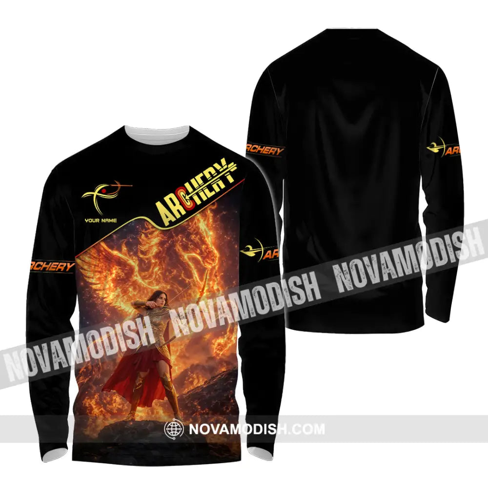Unisex Shirt - Custom Archery 3D Shirt Long Sleeve Shirt / S T-shirt