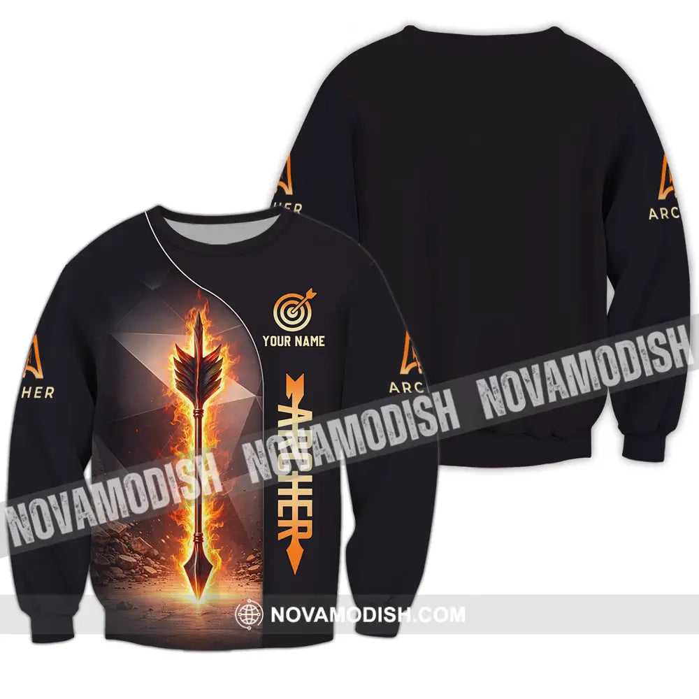Unisex Shirt - Custom Archery 3D Shirt Long Sleeve / S T-shirt