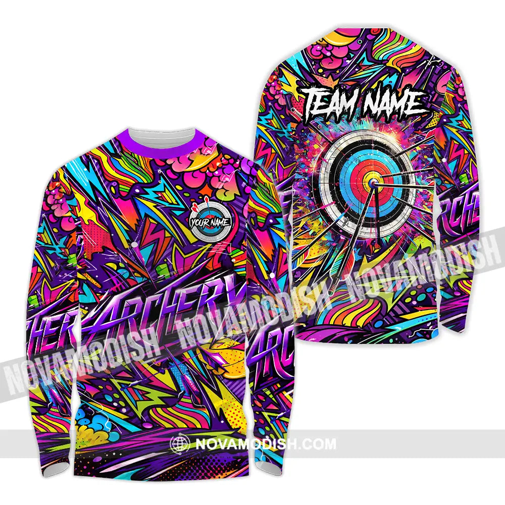Unisex Shirt - Custom Archery 3D Shirt Long Sleeve Shirt / S T-shirt