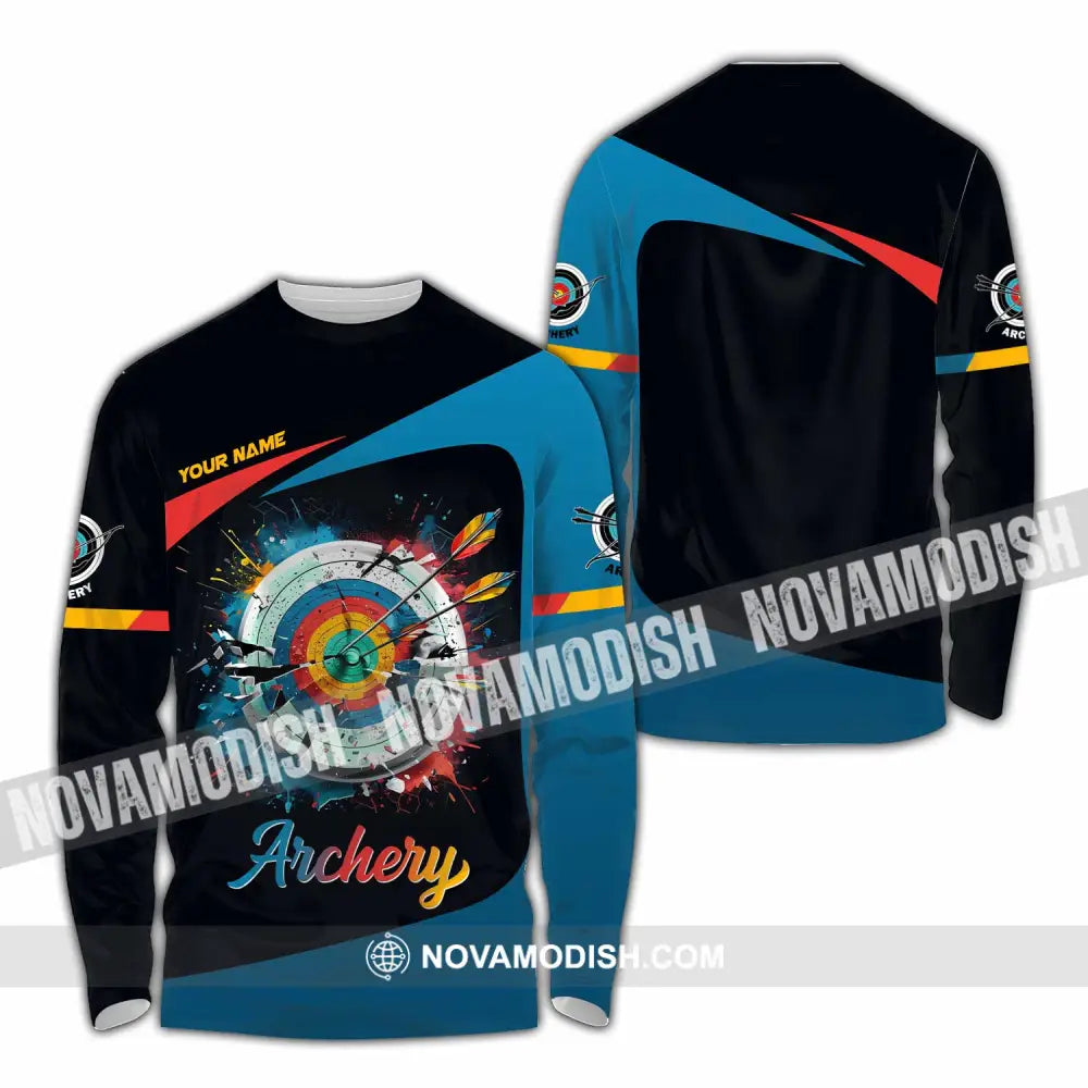 Unisex Shirt - Custom Archery 3D Shirt Long Sleeve Shirt / S T-shirt