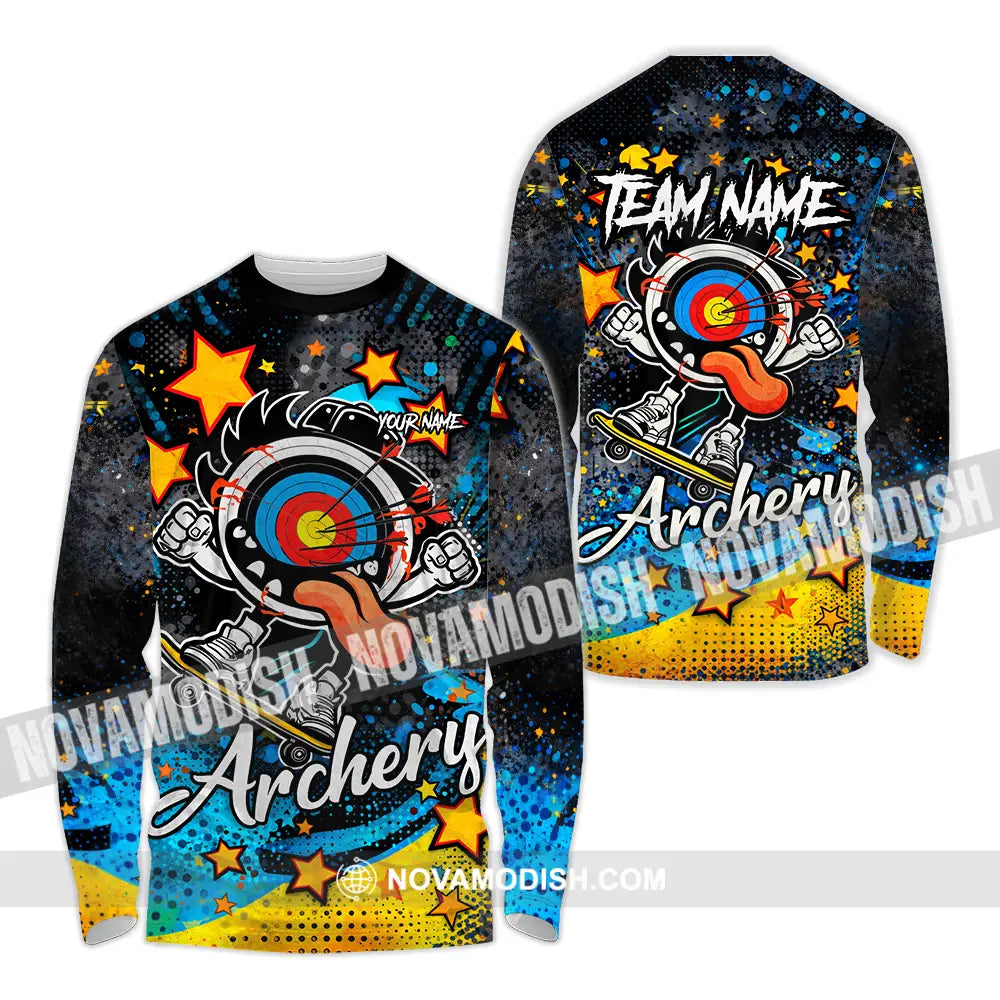 Unisex Shirt - Custom Archery 3D Shirt Long Sleeve Shirt / S T-shirt