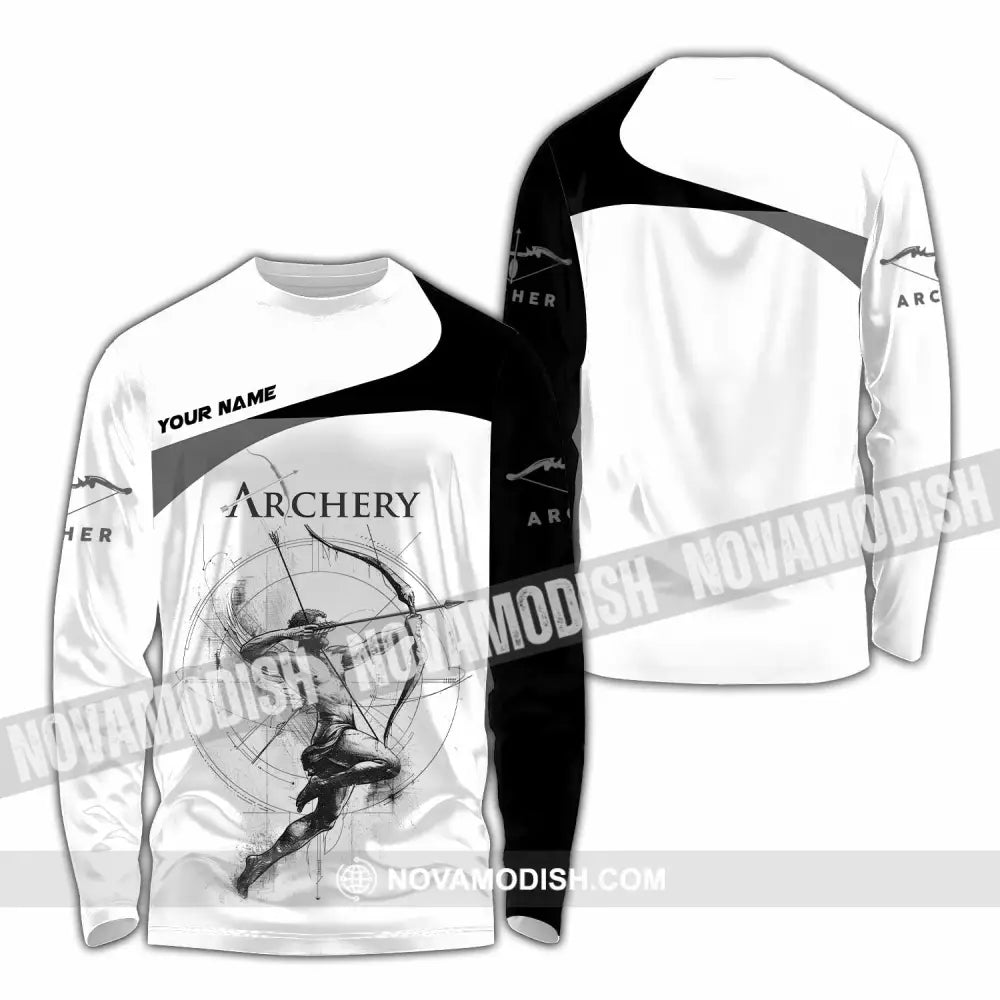 Unisex Shirt - Custom Archery 3D Shirt Long Sleeve Shirt / S T-shirt