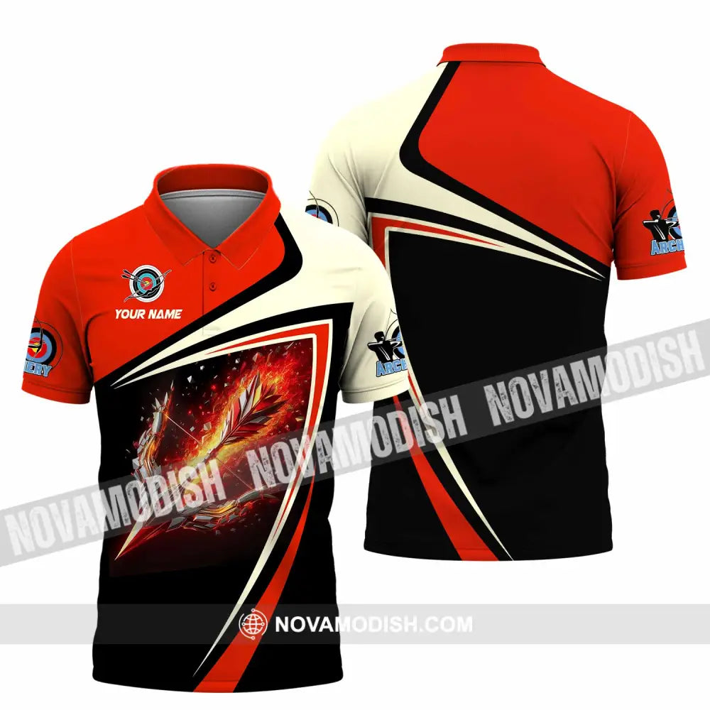 Unisex Shirt - Custom Archery 3D Shirt Polo Shirt / S T-shirt