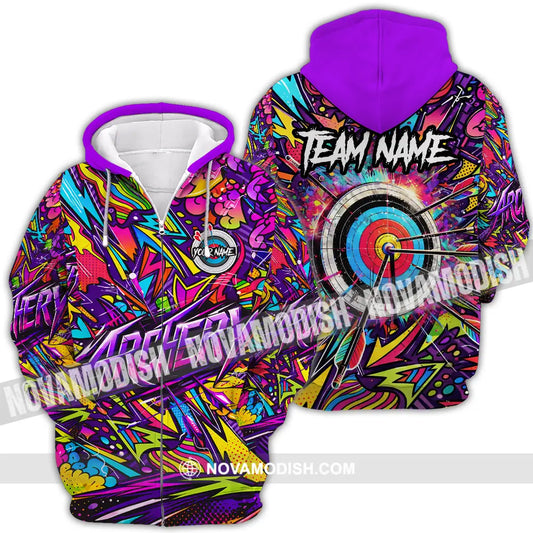 Unisex Shirt - Custom Archery 3D Shirt Zipper Hoodie / S T-shirt