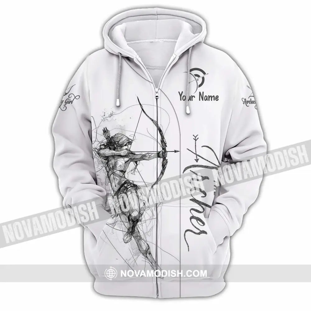 Unisex Shirt - Custom Archery 3D Shirt Zipper Hoodie / S T-shirt