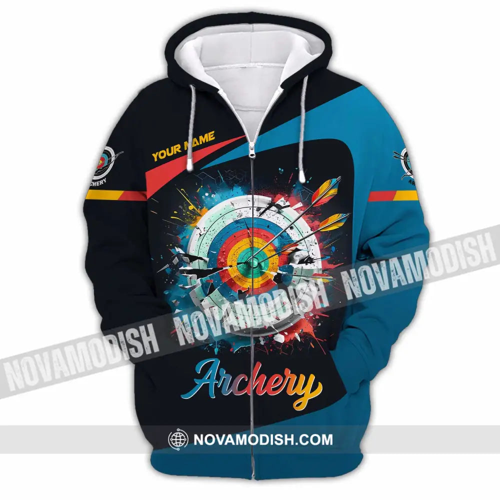 Unisex Shirt - Custom Archery 3D Shirt Zipper Hoodie / S T-shirt